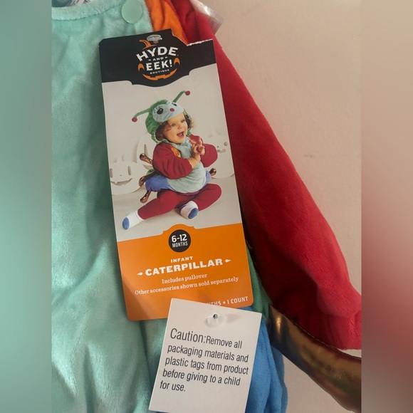 Baby HYDE and EEK! CATERPILLAR Costume Size 6-12Months - Picture 3 of 4